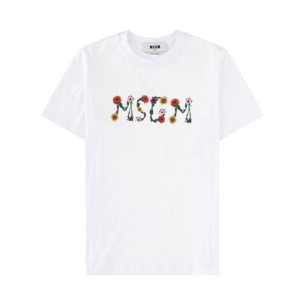 Msgm Women T-Shirt Con Logo
